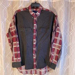 Vintage western wear, Vintage Wrangler, Plaid, XL